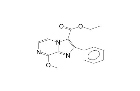 8-METHOXY-3-ETHOXYCARBONYL-2-PHENYLIMIDAZO-[1,2-A]-PYRAZINE