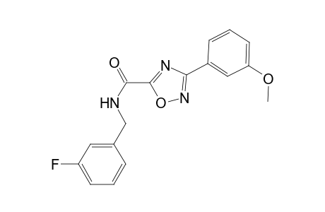 1,2,4-Oxadiazole-5-carboxamide, N-[(3-fluorophenyl)methyl]-3-(3-methoxyphenyl)-