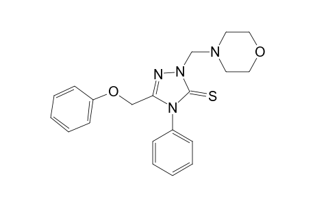 2-(4-Morpholinylmethyl)-5-(phenoxymethyl)-4-phenyl-2,4-dihydro-3H-1,2,4-triazole-3-thione