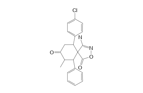 4-AMINO-7-METHYL-6-PHENYL-10-(4-CHLOROPHENYL)-2-OXA-3-AZASPIRO-[4.5]-DEC-3-ENE-1,8-DIONE
