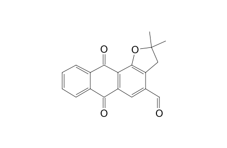 2,2-Dimethyl-6,11-dioxo-2,3,6,11-tetrahydroanthra[1,2-b]furan-4-carbaldehyde