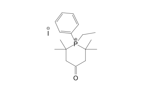 1-ETHYL-2,2,6,6-TETRAMETHYL-1-PHENYL-4-PHOSPHORINANONIUM-IODIDE