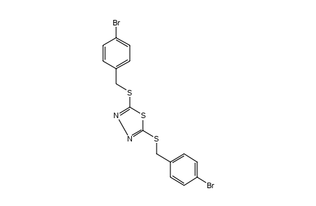 2,5-bis[(p-bromobenzyl)thio]-1,3,4-thiadiazole