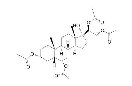 5β-pregnane-3α,6α,17,20α,21-pentol, 3,6,20,21-tetraacetate