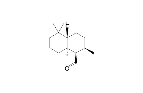 (+)-(1R,2R,4aS,8aS)-decahydro-2,5,5,8a-tetramethylnaphthalene-1-carbaldehyde