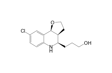 (3aS*,4S*,9bS*)-endo-3-(8-Chloro-2,3,3a,4,5,9b)-hexahydrofuro[3,2-c]quinolin-4-yl)propan-1-ol