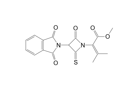 a-isopropylidene-2-oxo-3-phthalimido-4-thioxo-1-azetidineacetic acid, methyl ester