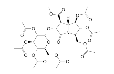 6-O-ALPHA-D-(2,3,4,6-TETRA-O-ACETYLGLUCOPYRANOSYL)-TRIS-(ACETYLOXY)-7-METHOXYCARBONYL-5-OXO-CASUARINE