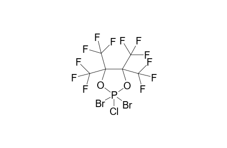 2-Chloro-2,2-dibromo-4,4,5,5-tetrakis(trifluormethyl)-1,3,2lambda5-dioxaphospholane