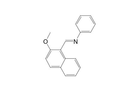 Aniline, N-[(2-methoxy-1-naphthyl)methylene]-