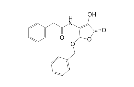 4-benzyloxy-2,4-dihydroxy-3-(2-phenylacetamido)crotonic acid, gamma-lactone