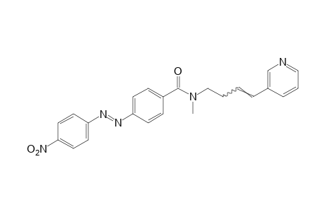 N-methyl-p-[(p-nitrophenyl)azo]-N-[4-(3-pyridyl)-3-butenyl]benzamide