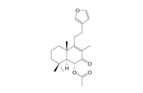 6.alpha.-Acetoxy-15,16-epoxylabda-8,13(16),14-trien-7-one