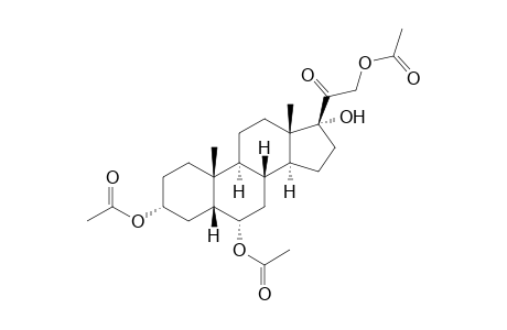 3α,6α,17,21-tetrahydroxy-5β-pregnan-20-one, 3,6,21-triacetate