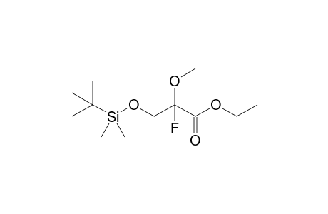 3-[tert-butyl(dimethyl)silyl]oxy-2-fluoro-2-methoxy-propionic acid ethyl ester