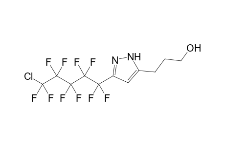 3-(5-CHLORODECAFLUOROPENTYL)-5-(3-HYDROXYPROPYL)-PYRAZOLE