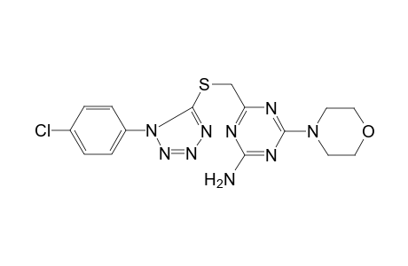 1,3,5-triazin-2-amine, 4-[[[1-(4-chlorophenyl)-1H-tetrazol-5-yl]thio]methyl]-6-(4-morpholinyl)-