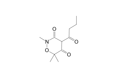 4-Butyryl-5-hydroxcy-2,6,6-trimethyl-6H-[1,2]oxazinane-3-one