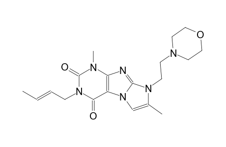 1H-imidazo[2,1-f]purine-2,4(3H,8H)-dione, 3-[(2E)-2-butenyl]-1,7-dimethyl-8-[2-(4-morpholinyl)ethyl]-