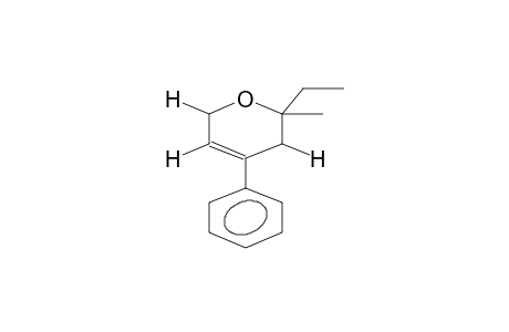 6-METHYL-6-ETHYL-4-PHENYL-5,6-DIHYDRO-2H-PYRAN