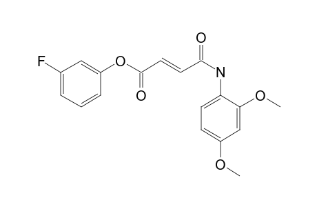 Fumaric acid, monoamide, N-(2,4-dimethoxyphenyl)-, 3-fluorophenyl ester