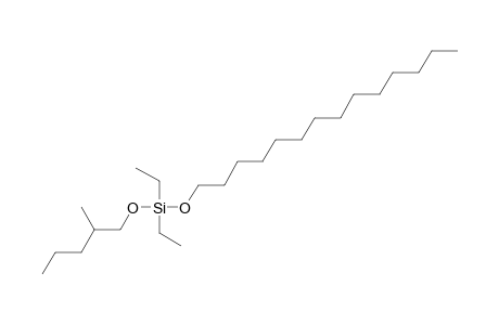 Silane, diethyl(2-methylpentyloxy)tetradecyloxy-