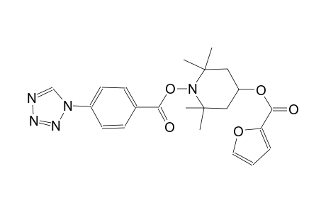 2,2,6,6-Tetramethyl-1-{[4-(1H-tetraazol-1-yl)benzoyl]oxy}-4-piperidinyl 2-furoate