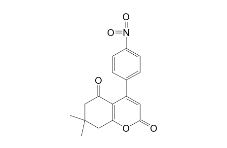 7,8-dihydro-7,7-dimethyl-4-(p-nitrophenyl)-2H-1-benzopyran-2,5(6H)-dione