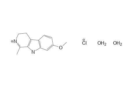 4,9-dihydro-7-methoxy-1-methyl-3H-pyrido[3,4-b]indole, monohydrochloride, dihydrate