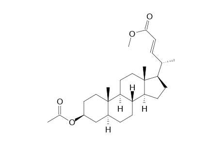 Methyl(20S,22E)-3.beta.-acetoxy-5.alpha.-chol-22-enate