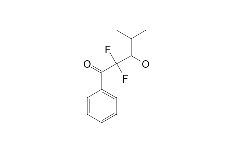 2,2-Difluoro-3-hydroxy-4-methyl-1-phenylpentan-1-one