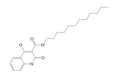 Quinoline-3-carboxamide, 1,2-dihydro-4-hydroxy-2-oxo-N-dodecyl-