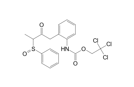 Carbamic acid, [2-[2-oxo-3-(phenylsulfinyl)butyl]phenyl]-, 2,2,2-trichloroethyl ester