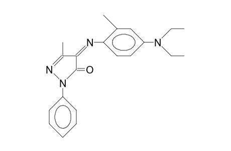 4-(4-N,N-Diethylamino-2-tolylimino)-3-methyl-1-ph
