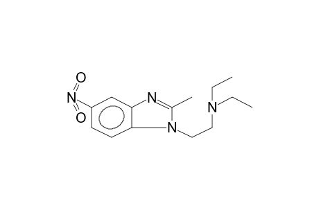 1-(2'-DIETHYLAMINOETHYL)-2-METHYL-5-NITROBENZIMIDAZOLE