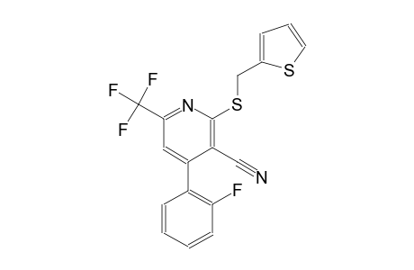 4-(2-fluorophenyl)-2-[(2-thienylmethyl)sulfanyl]-6-(trifluoromethyl)nicotinonitrile