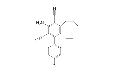 2-AMINO-4-(p-CHLOROPHENYL)-5,6,7,8,9,10-HEXAHYDROBENZOCYCLOOCTENE-1,3-DICARBONITRILE