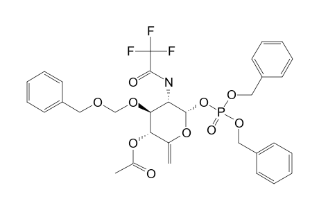 4-O-ACETYL-3-O-[(BENZYLOXY)-METHYL]-2,6-DIDEOXY-5,6-DIDEHYDRO-2-TRIFLUOROACETAMIDO-ALPHA-D-GLUCOPYRANOSYL-1-DIBENZYL-PHOSPHATE