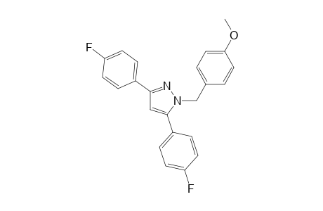 4-{[3,5-bis(4-fluorophenyl)-1H-pyrazol-1-yl]methyl}phenyl methyl ether