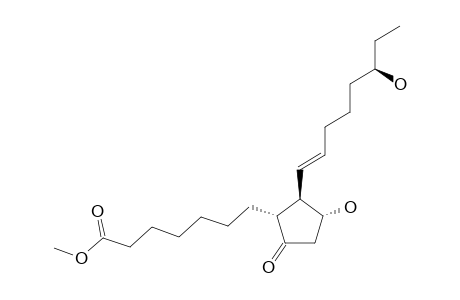 2-(6'-CARBOMETHOXYHEXYL)-3-(E-1''-OCTEN-6''-OLYL)-4-HYDROXY-CYCLOPENTANONE;(15-DEOXY-18-HYDROXY-PGE-1)