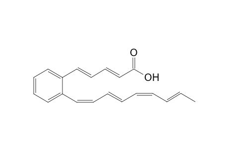 (2E,4E)-5-[2-[(1Z,3E,5Z,7E)-nona-1,3,5,7-tetraenyl]phenyl]penta-2,4-dienoic acid