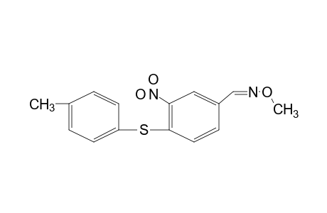 3-NITRO-4-(p-TOLYLTHIO)BENZALDEHYDE, O-METHYLOXIME