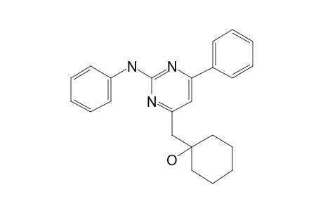 2-Anilino-4-phenyl-6-[1-hydroxycyclohexylmethyl]pyrimidine