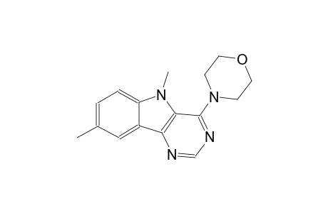 5,8-dimethyl-4-(4-morpholinyl)-5H-pyrimido[5,4-b]indole