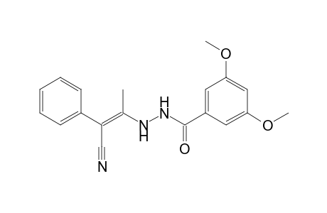 3,5-Dimethoxybenzoic acid, N'-(2-cyano-1-methyl-2-phenylvinyl)hydrazide