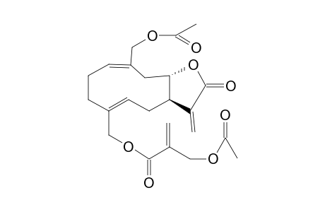 GERMACRA-1(10)E,4Z,7(11)-TRIEN-12,8-A-OLIDE,14-ACETOXY-15-(4'-ACETOXYMETHACRYLOYLOXY)