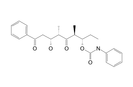 8-Benzoyl-7-hydroxy-4,6-dimethyl-5-oxooct-3-yl phenylcarbamate