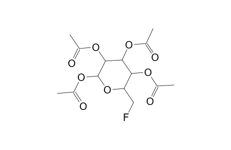 .beta.-D-Glucopyranose, 6-deoxy-6-fluoro-, tetraacetate
