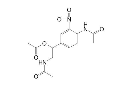 4'-(2-acetamido-1-hydroxyethyl)-2'-nitroacetanilide, acetate(ester)