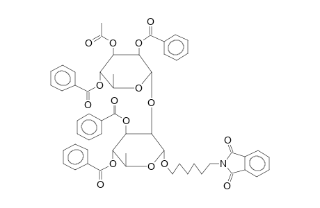 6-PHTHALIMIDOHEXYL 2-O-(3-O-ACETYL-2,4-DI-O-BENZOYL-ALPHA-L-RHAMNOPYRANOSYL)-3,4-DI-O-BENZOYL-ALPHA-L-RHAMNOPYRANOSIDE